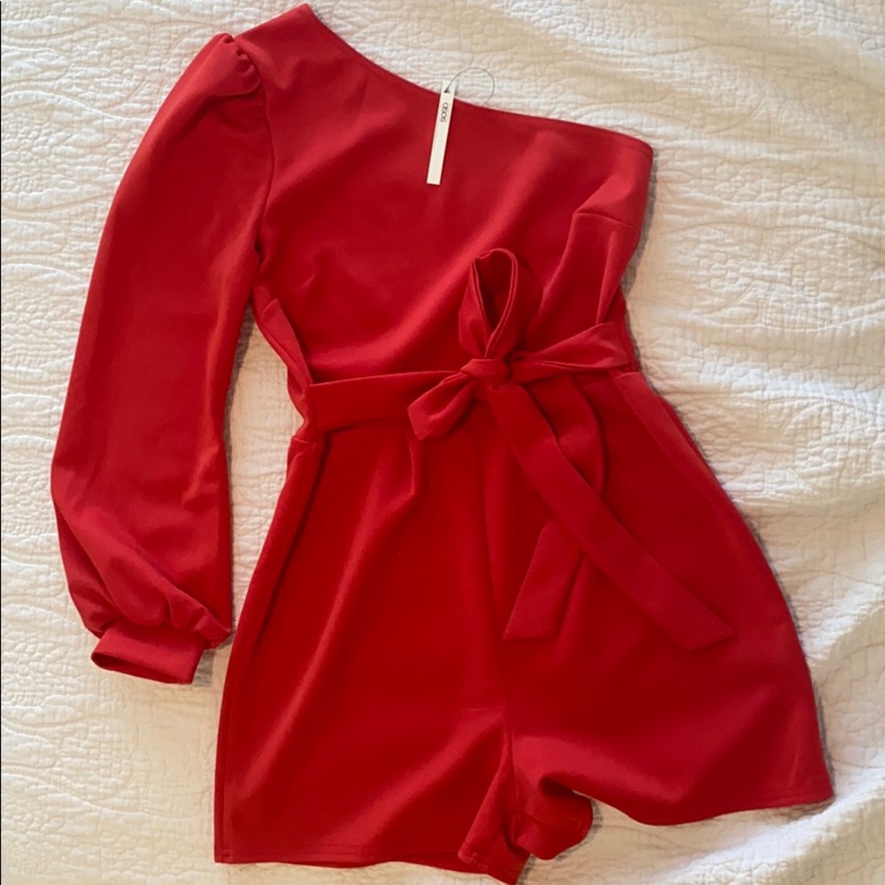 Red Asos romper